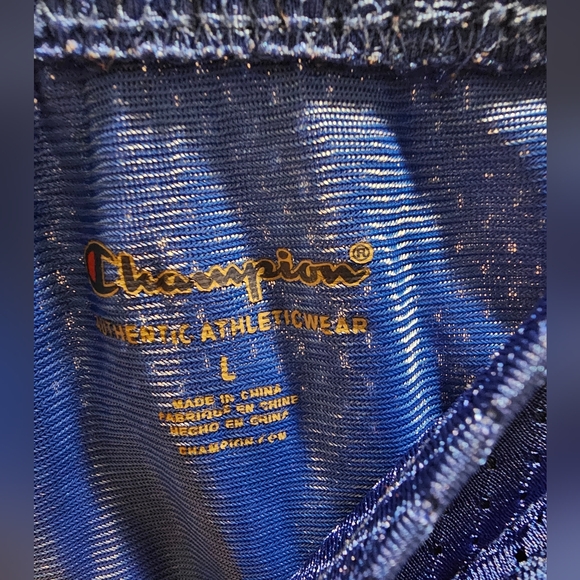 Champion Kids Royal Blue and White Athletic Shorts Size L - Picture 4 of 4